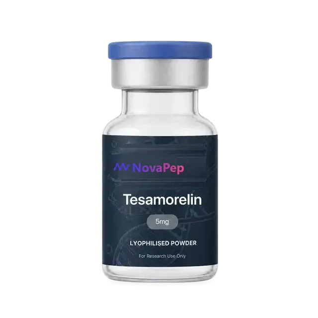 Tesamorelin 5mg lyophilised peptide vial